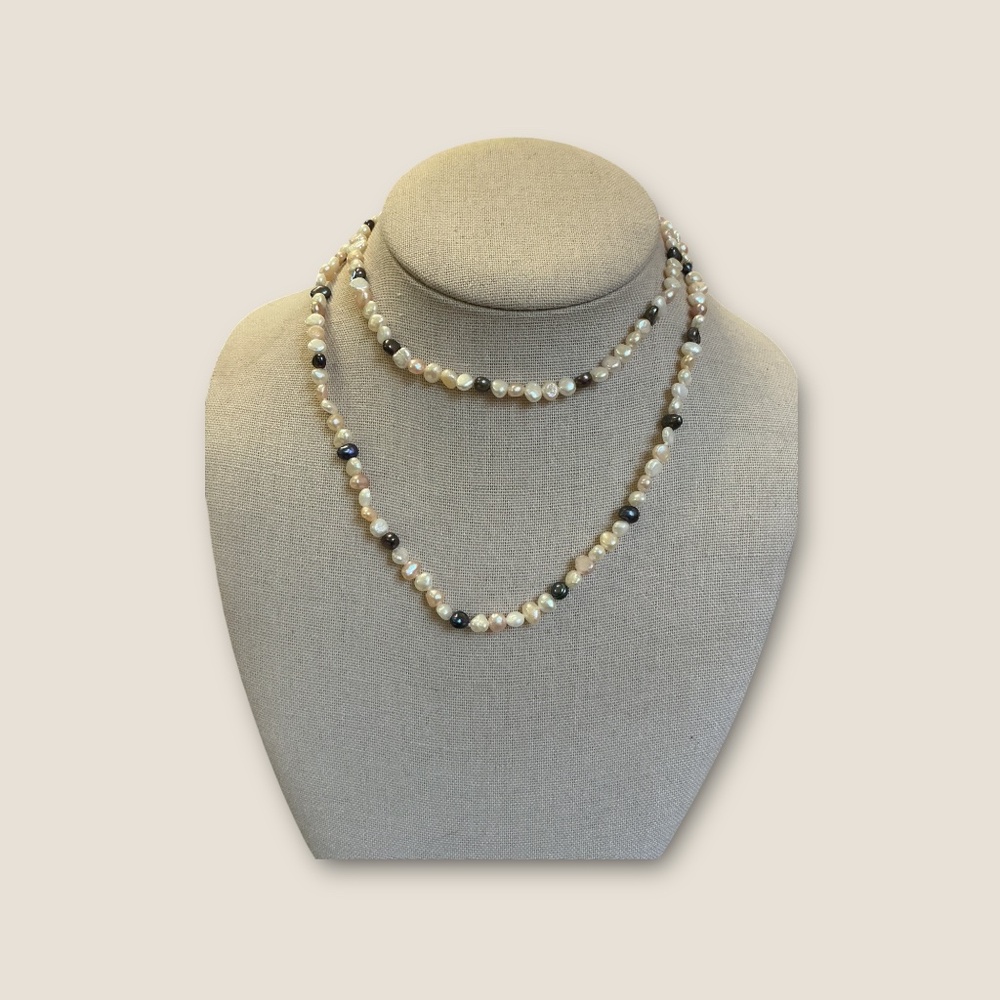 Multicolored Freshwater Pearl Necklace - Picture 2 of 3